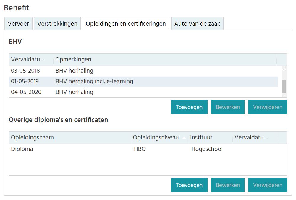 Certificering Vastleggen